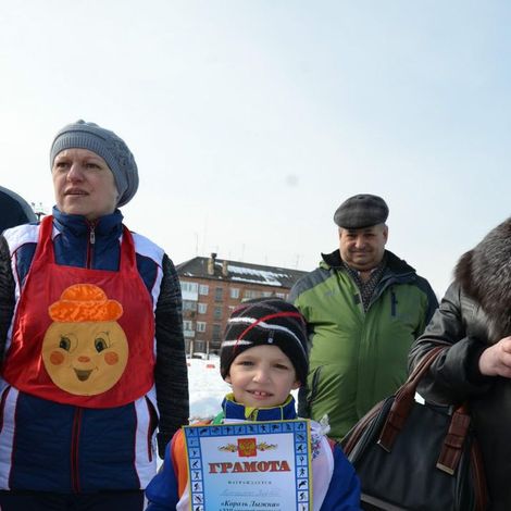 Победитель в номинации "Король лыжни".